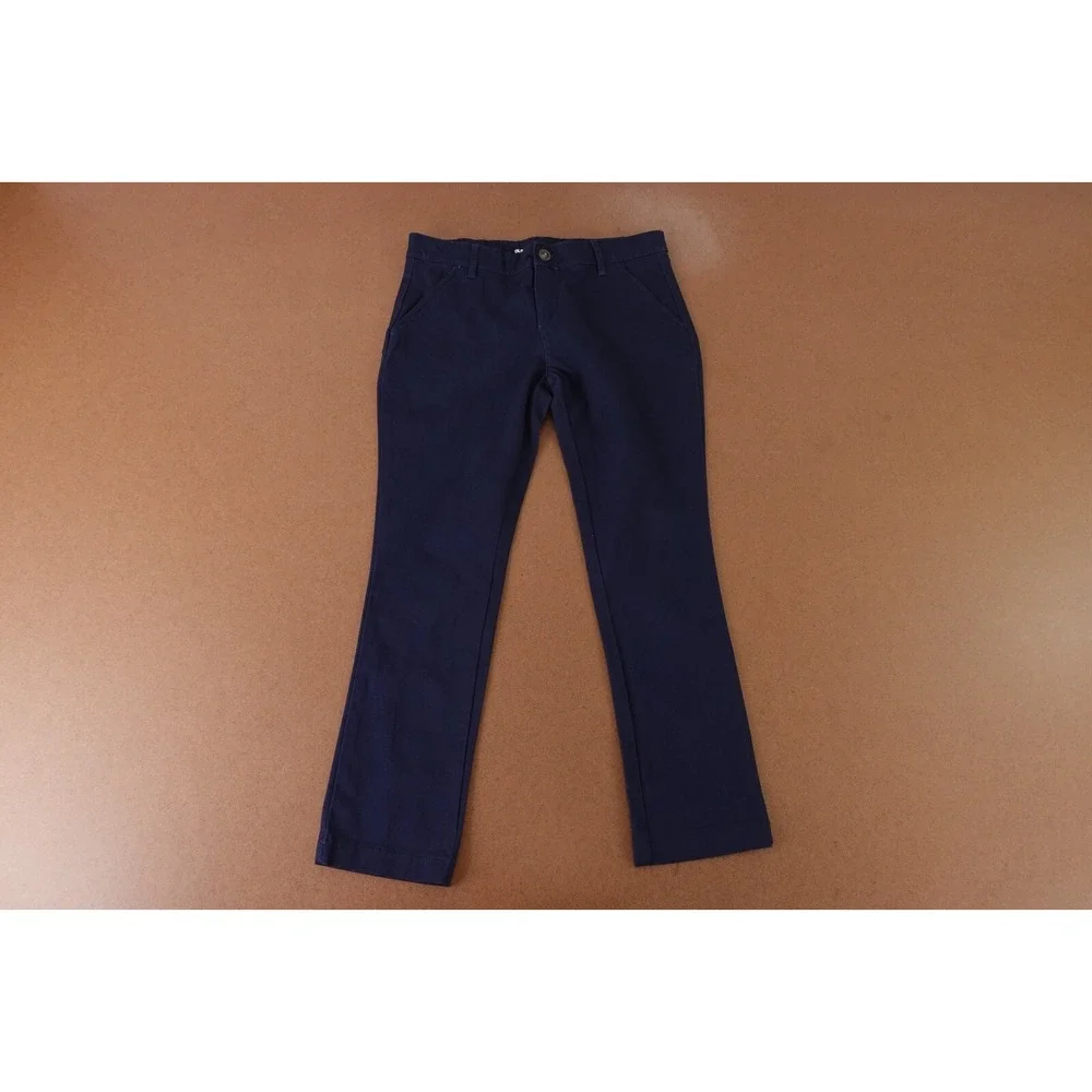 Old Navy Girls Size 12 Plus Ink Blue School Uniform Skinny Chino Pants New